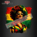 Juneteenth Afro Woman Red Green Yellow Splash Iron On Transfer, Black History DTF Heat Transfer Juneteenth Afro Woman Red Green Yellow Splash Iron On Transfer, Black History DTF Heat Transfer